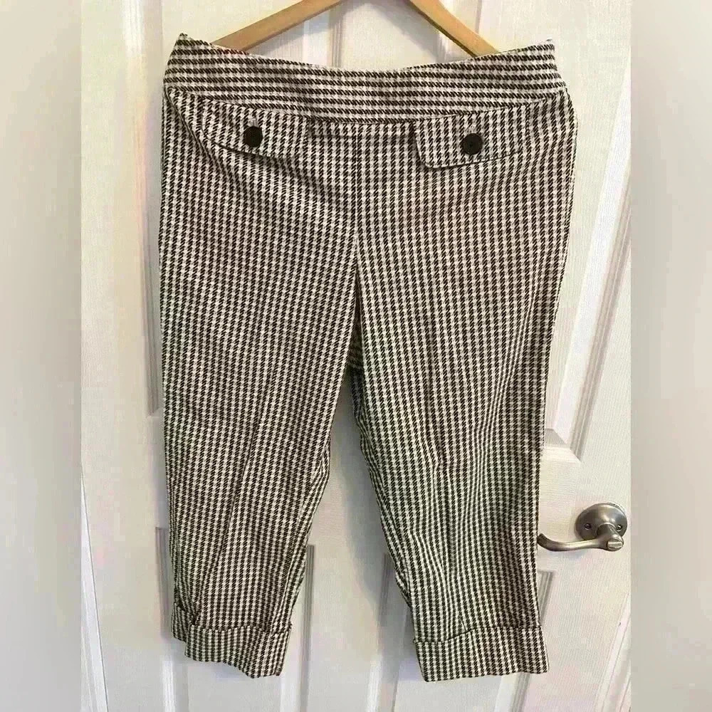 Loft Women’s Dress Capris Petites Size 12P Cuffed Hem 100% Cotton Casual